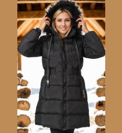 Снимка на Z6764 DEWBERRY WOMEN'S COAT-PLAIN BLACK