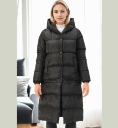 Снимка на Z6772 DEWBERRY SHORTENABLE LADIES' COAT-BLACK-1