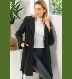 Снимка на Z6778 DEWBERRY WOMEN'S COAT-PLAIN BLACK