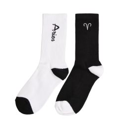 Снимка на Zodiac Socks 2-pack black/white Aries