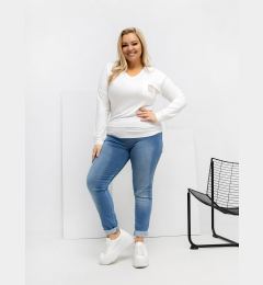 Снимка на Блуза с дълъг ръкав в голям размер