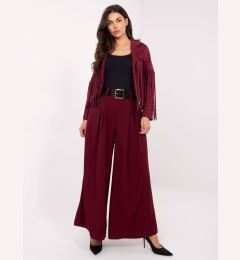 Снимка на Бордо панталон с висока талия