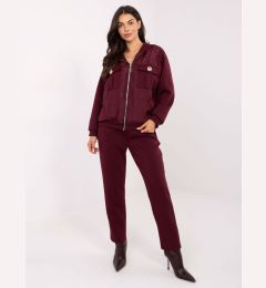 Снимка на Бордови комплект със сако и панталон