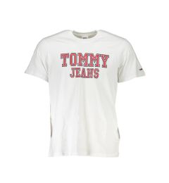 Снимка на Бяла мъжка тениска Tommy Jeans Essential - Мъже