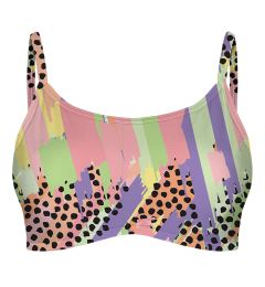 Снимка на Горнище за дамски бански Mr. GUGU & Miss GO PASTEL DOTS CROP