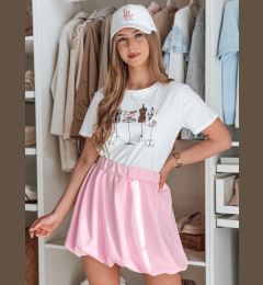 Снимка на Дамска мини пола PUFFELLA розова