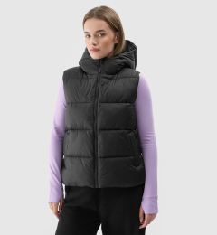 Снимка на Дамска Пухенка С Капюшон 4F Черен 4FWAW24TVJ