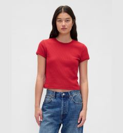 Снимка на Дамска тениска GAP с вафлен мотив