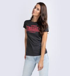 Снимка на Дамска тениска. Lonsdale 114026-Marl Black