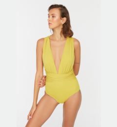Снимка на Дамски бански Trendyol Deep V-Neck