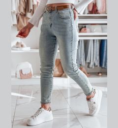 Снимка на Дамски дънки slim fit с висока талия