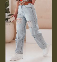 Снимка на Дамски дънки широки крачоли BAGGINOVA