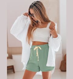 Снимка на Дамски зелени шорти HOT VIBE