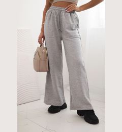 Снимка на Дамски памучни карго панталони с джобове