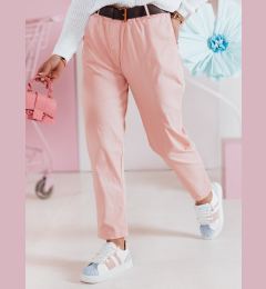 Снимка на Дамски панталон SOFELIA с колан, светло розов