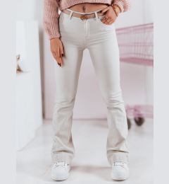 Снимка на Дамски разкроени дънки FLAREJOY светлобежови