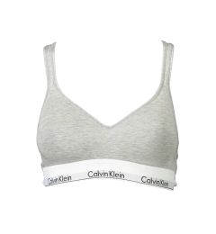 Снимка на Дамски сутиен балконет Calvin Klein в сив цвят