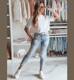 Снимка на Дамски тесни дънки FASHIONIX