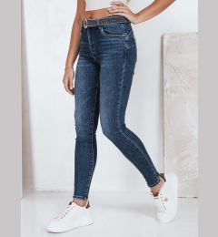 Снимка на Дамски тесни дънки тип „push-up“ в синьо