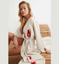 Снимка на Дамски халат Trendyol Patterned