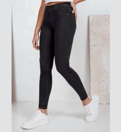 Снимка на Дамски черни тесни дънки