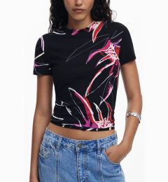 Снимка на Дамски щампов къс топ