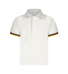 Снимка на Детска бяла поло риза с къс ръкав