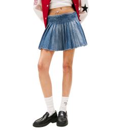 Снимка на Дънкова плисирана пола Tommy Hilfiger