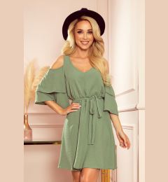 Снимка на Ефирна рокля с деколте Numoco