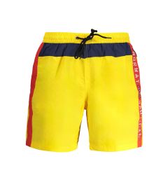 Снимка на Жълти мъжки бански шорти