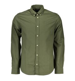 Снимка на Зелена мъжка риза с дълъг ръкав