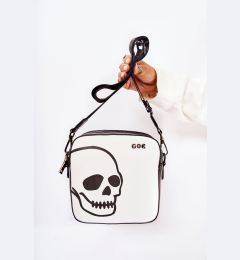 Снимка на Кожена куриерска чанта W Pattern GOE ZNJ013 черно и бяло