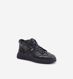 Снимка на Кожени Утеплени Ботуши Снеакърси За Мъже Lee Cooper Черни