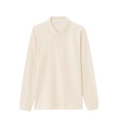 Снимка на Крем поло риза с дълъг ръкав Celio
