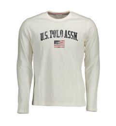 Снимка на Мъжка бяла тениска с дълъг ръкав