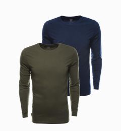 Снимка на Мъжка едноцветна тениска с дълъг ръкав Ombre