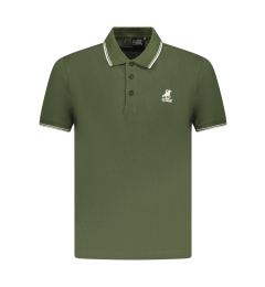 Снимка на Мъжка зелена поло риза с къс ръкав