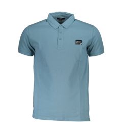 Снимка на Мъжка поло риза Cavalli Class в светлосиньо