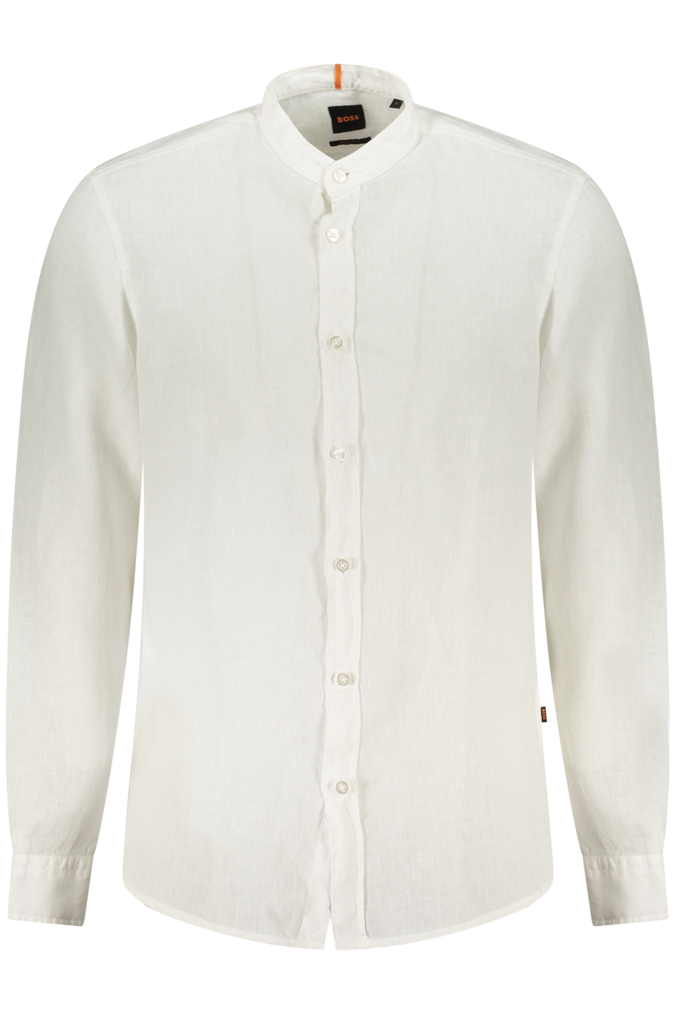 Снимка на Мъжка риза с дълъг ръкав BOSS, бяла