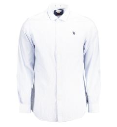 Снимка на Мъжка риза с дълъг ръкав, светлосиня