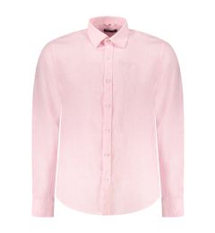 Снимка на Мъжка розова риза с дълъг ръкав