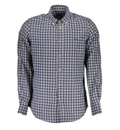 Снимка на Мъжка синя карирана риза