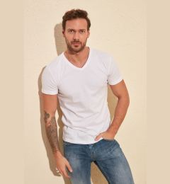Снимка на Мъжка тениска Trendyol V-neck