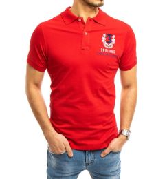 Снимка на Мъжка червена поло риза Dstreet