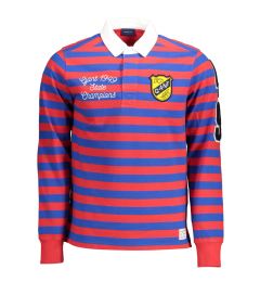 Снимка на Мъжка червена поло риза с дълъг ръкав GANT