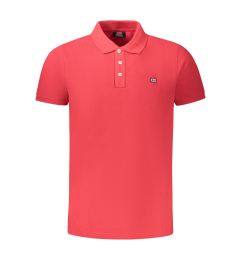 Снимка на Мъжка червена поло риза с къс ръкав