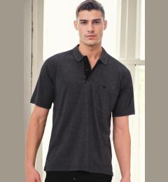 Снимка на Мъжка черна поло риза Dewberry