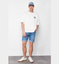 Снимка на Мъжки къси панталони Trendyol Denim