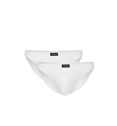 Снимка на Мъжки памучни слипове Pima ATLANTIC Mini 2Pack - бели