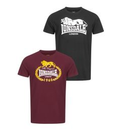 Снимка на Мъжки тениски Lonsdale 117433-Black/Oxblood